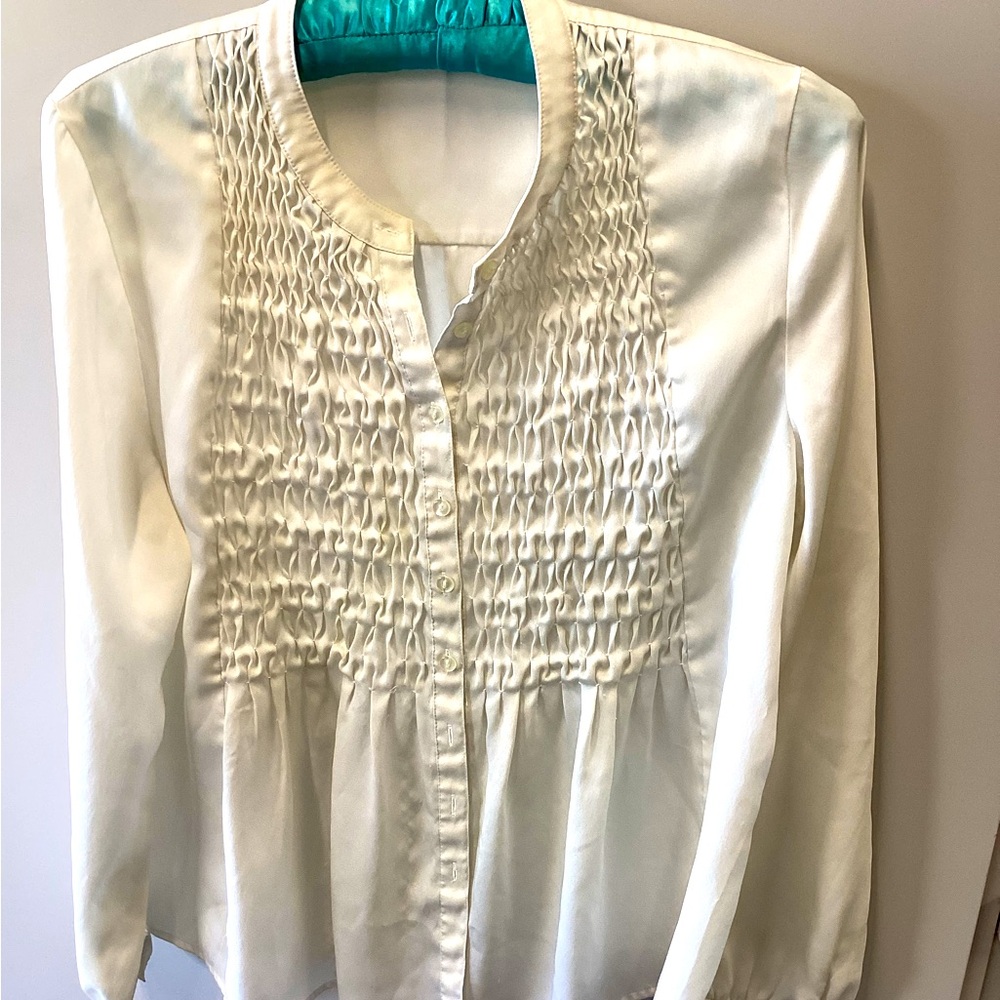 Chadwick’s long sleeve smocked blouse